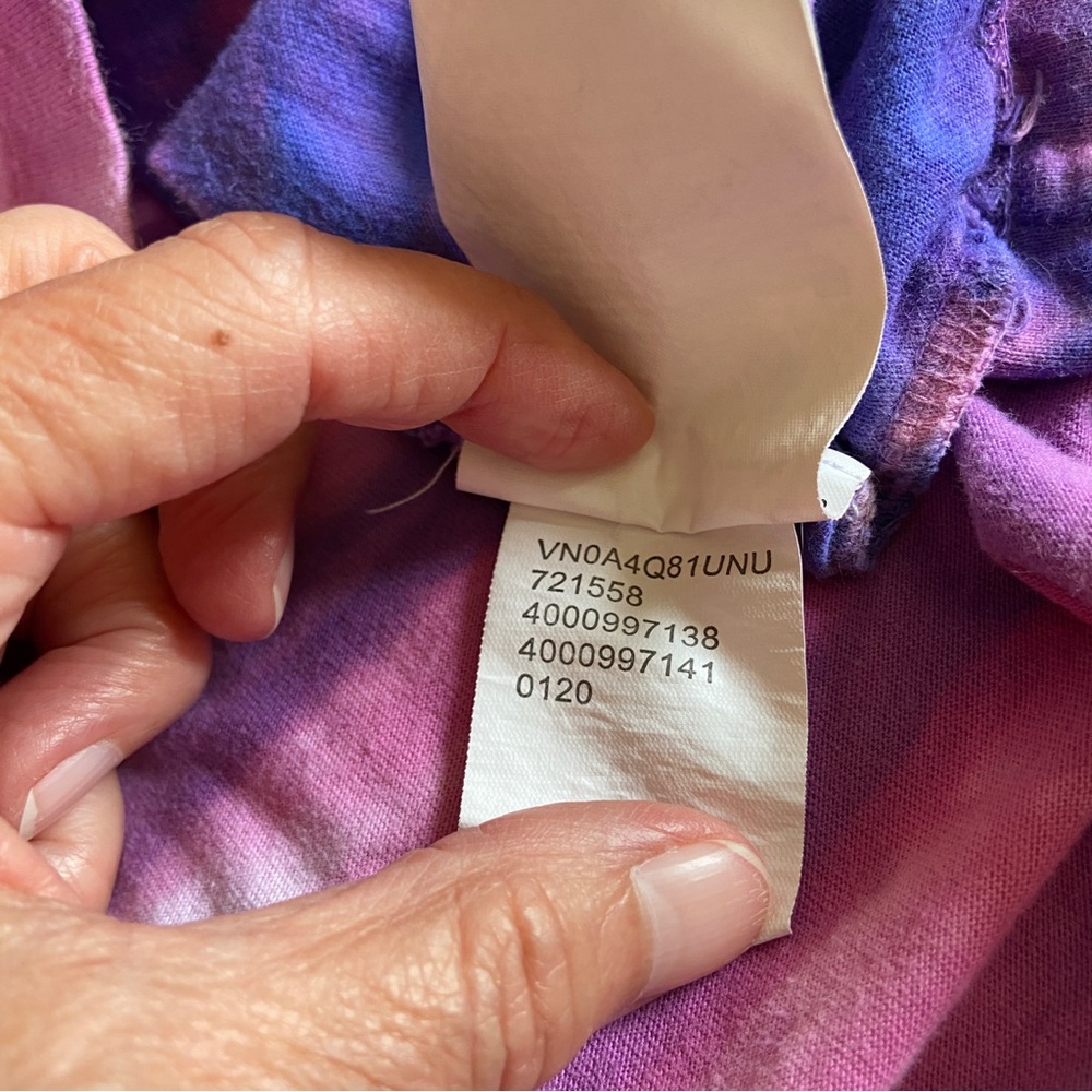 Vans Off the Wall Tie Dye Long Sleeve Tee - Medium EUC - Picture 6 of 8